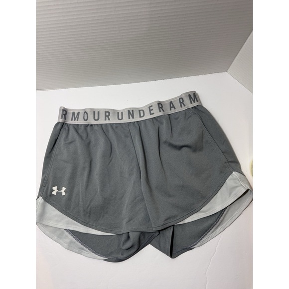 Under Armour Women's Gray Athletic Training Shorts Size M - Picture 5 of 5